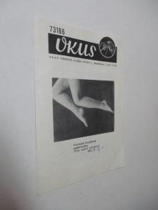 Střihová služba vkus 73166 - Pletené krajkové podkolenky (pro ruční pletení)