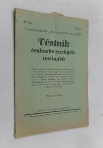 Věstník československých novinářů  5. ročník č. 5
