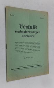 Věstník československých novinářů  5. ročník č. 3