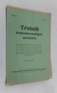 Věstník československých novinářů  5. ročník č. 4